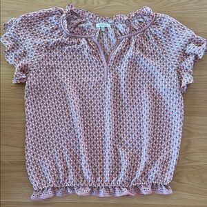 Max Studio Flowy Ruffle Blouse